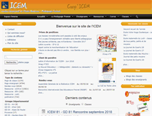 Tablet Screenshot of icem-pedagogie-freinet.org